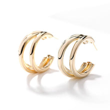 Load image into Gallery viewer, Kaylee triple hoop earrings