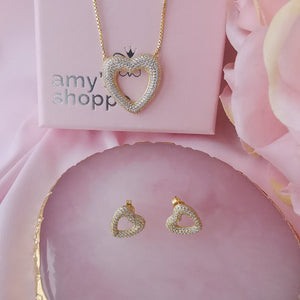 Annabelle earrings & necklace set - Amysshoppe.com