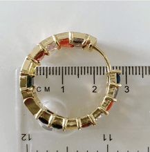 Load image into Gallery viewer, Celine rainbow hoop earrings - Amysshoppe.com