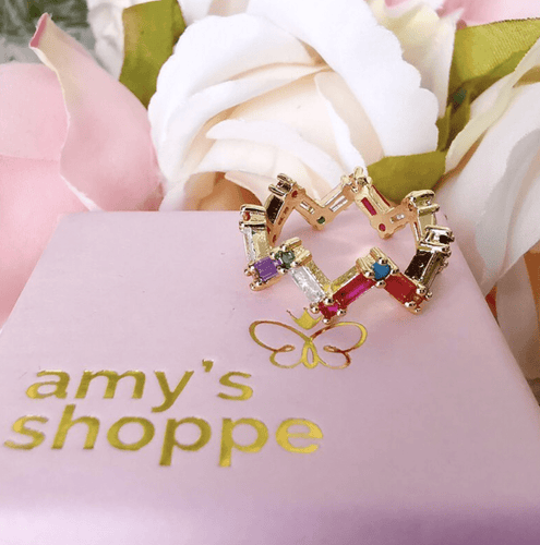 Veda single band zigzag ring - Amysshoppe.com