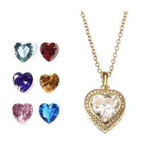 Amora Interchangeable stones necklace - Amysshoppe.com