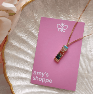 Paula rainbow necklace - Amysshoppe.com