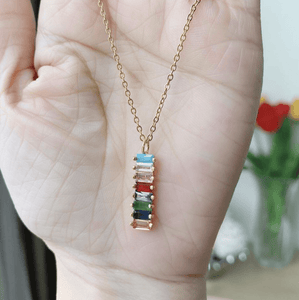 Paula rainbow necklace - Amysshoppe.com